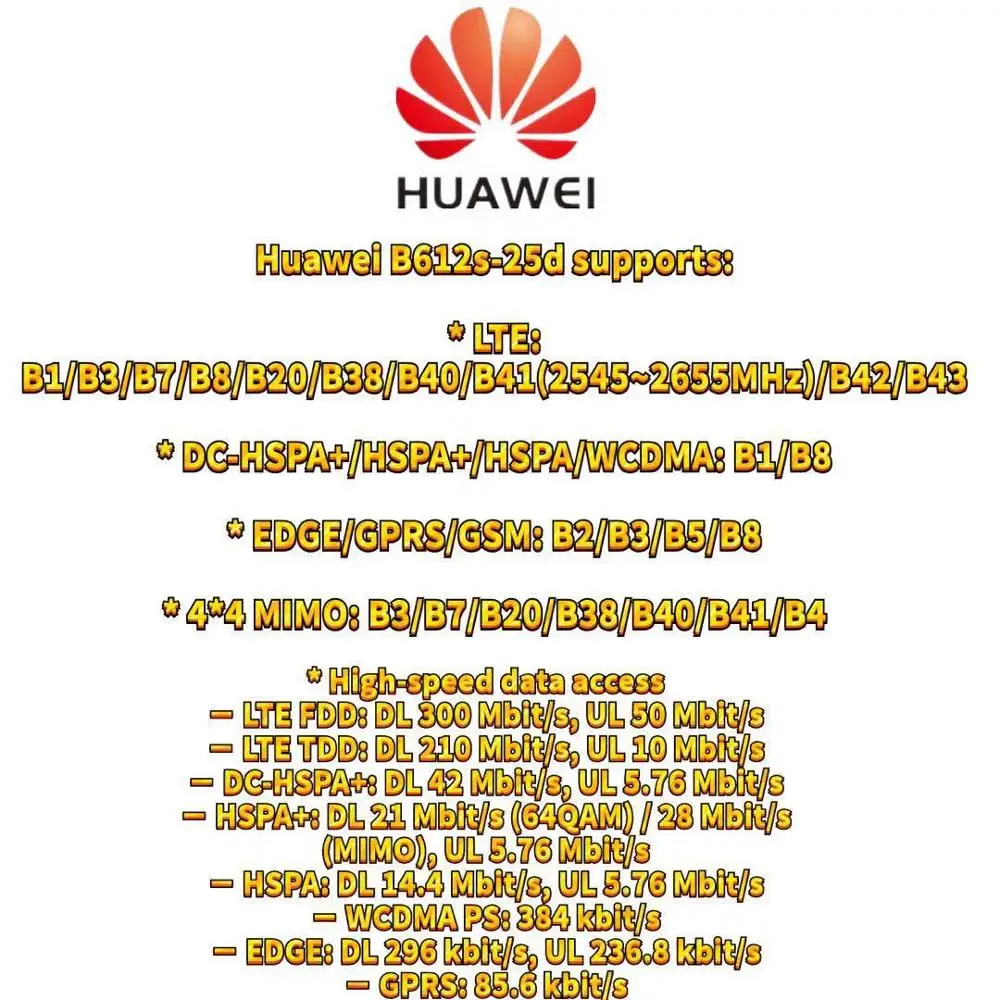 Huawei B612 4 аппарат не привязан к оператору сотовой связи Cat.6 CPE wifi маршрутизатор huawei