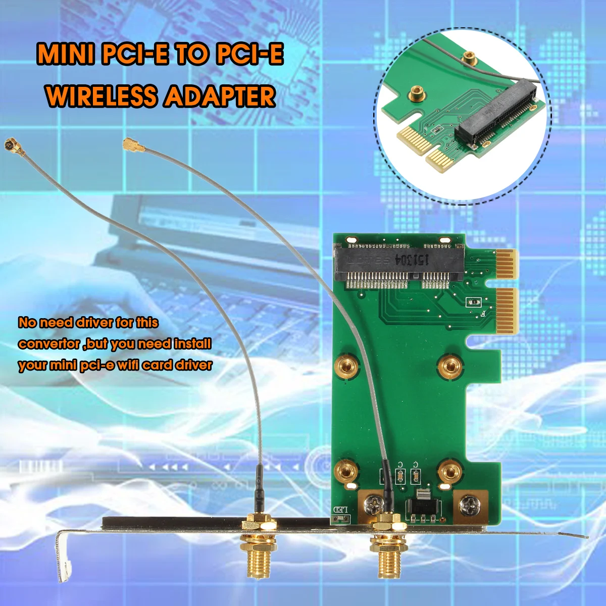 Лучшая Акция 1 шт. 802.11n беспроводной wifi мини PCI-E карта для PCI-E Wlan адаптер расширения карты Новый