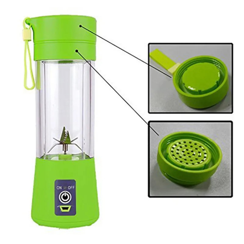 

400ml Portable Juice Blender USB Juicer Cup Multi-function Fruit Mixer Six Blade Mixing Machine Smoothies Baby Food dropshipping