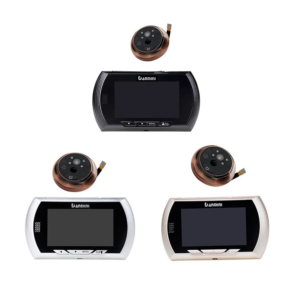 

4.3inch TFT Wireless Doorbell Home Peephole Viewer Camera Video Monitor Movement Detecting Function Wireless Music Doorbell