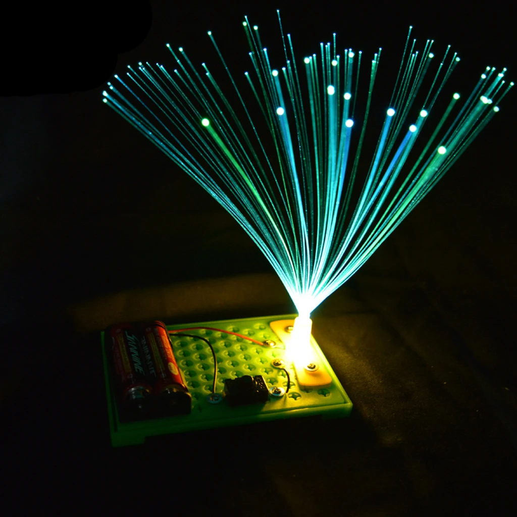 

Plastic Kid Children Science Scientific Experiment Kits DIY Colorful Fiber Optic Lights Birthday Party Bag Fillers Toys