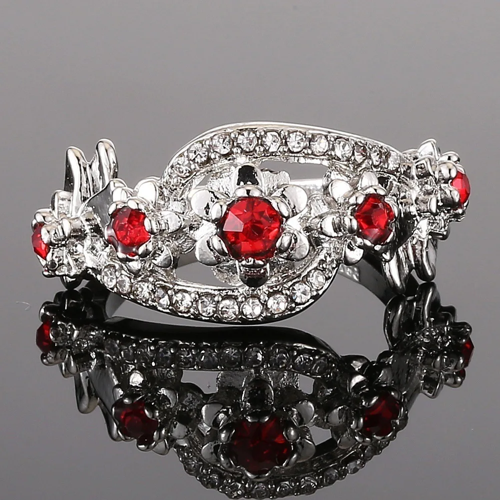 The latest hot sale bright silver electroplating zirconite jewelry