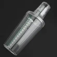 500 мл шейкер для коктейлей из прозрачного поликарбоната, миксер для коктейлей со шкалой, барный инструмент