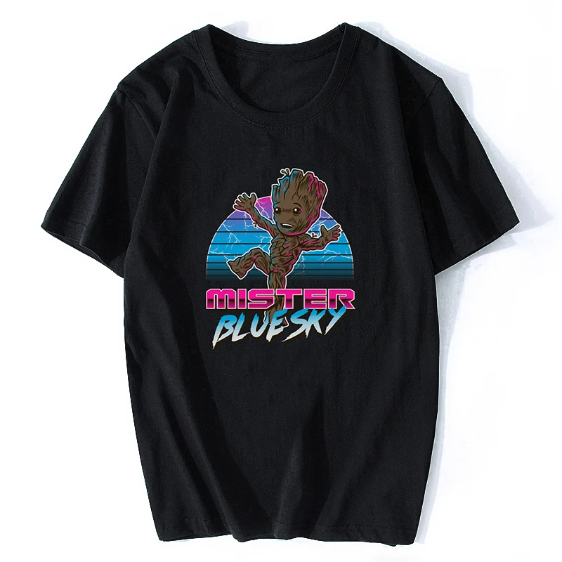 

Groot and Venom Printed Funny T Shirts Short Sleeve Casual Tops Mens Clothing Guardians of The Galaxy Lovely COOL Funny Shirt