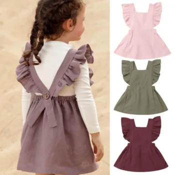 

Newborn Toddler Baby Girl Tops One Piece Playsuit Clothes Outfit Summer Dress US Ruffle Princess Party Dress Sundress