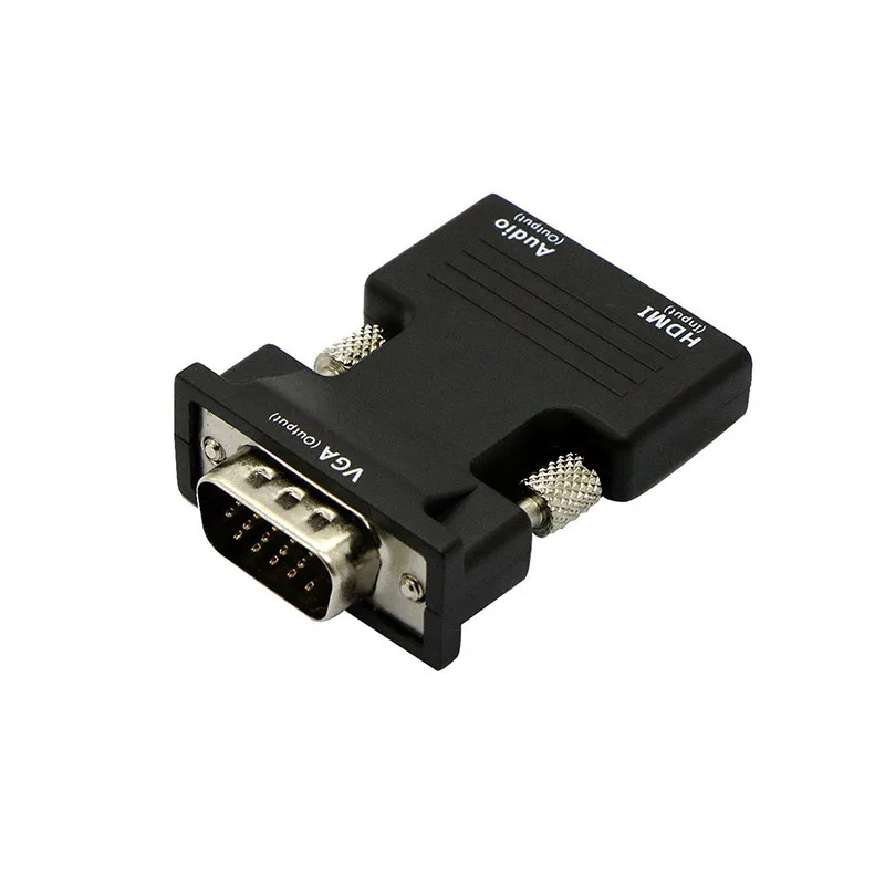 

1080P HDMI Female To VGA Male Video Converter With Audio Adapter Signal HDMI-VGA Audio Transmission Adapter For Computer