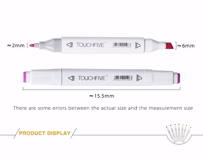 Artist Touchfive 12 24 цвета Blendable спиртовые ручки, маркеры для рисования кожи набор тонов для портретной иллюстрации Рисование товары для рукоделия