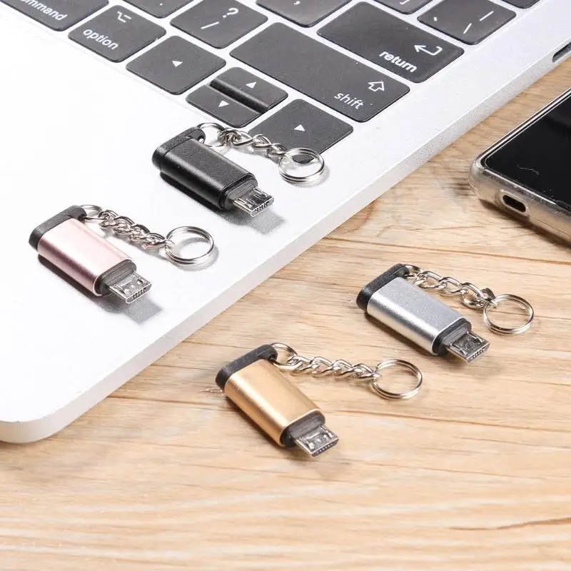 

Portable Aluminium Alloy Universal USB 3.1 Type-C to Micro USB Charge Data Adapter Connector Converter