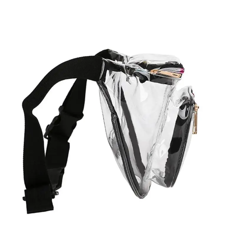 Прозрачный ПВХ Сумки на пояс Для женщин девушки сумка в стиле casual Fanny Pack Грудь