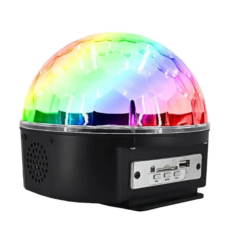 9 цветов звуковая активация диско-вечерние шар Вечеринка огни с дистанционным стробоскопом свет светодио дный RGB светодиодные сценические