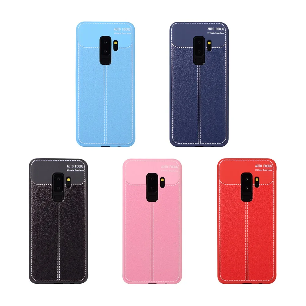 CASEIER универсальный кожаный чехол для телефона Samsung Galaxy A7 2018 S9 S8 Личи шаблон ТПУ