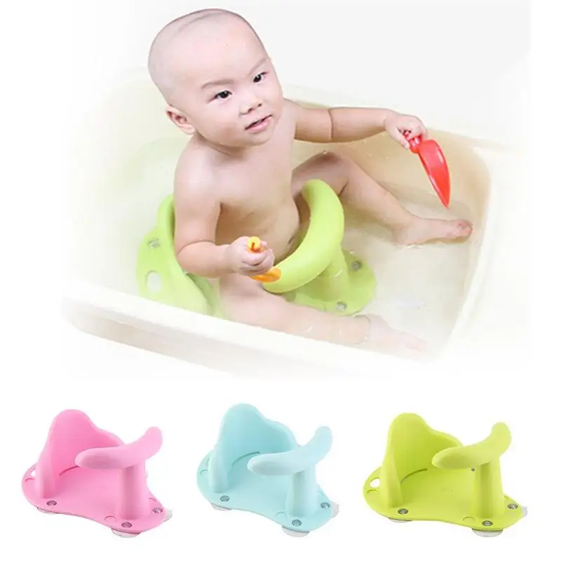 Новый ходунки для малышей для ванной Ванна круг с сиденьем Младенческая для защиты от скольжения стул Детская ванна коврик нескользящий