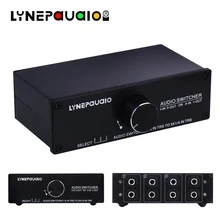 Audio Switcher 1 Input 3 Output or 3 Input 1 Output Stereo Speaker Switch 1/4 TRS 6.35mm Input and Output Interface