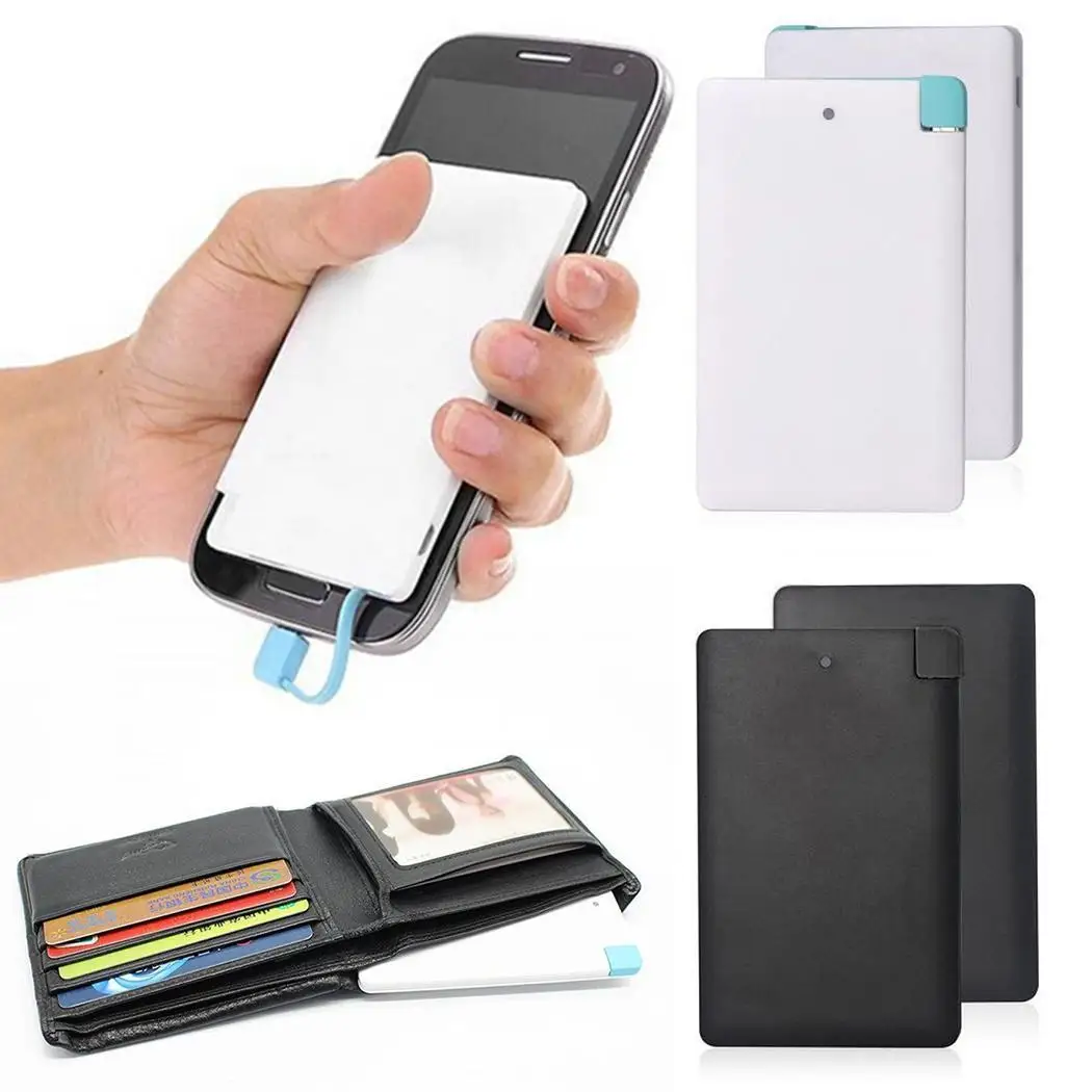 

Ultra-thin Portable Power Bank 3000mAh Emergency Mobile Phone Charger Polymer Lithium Battery Poverbank for iPhone Xiaomi