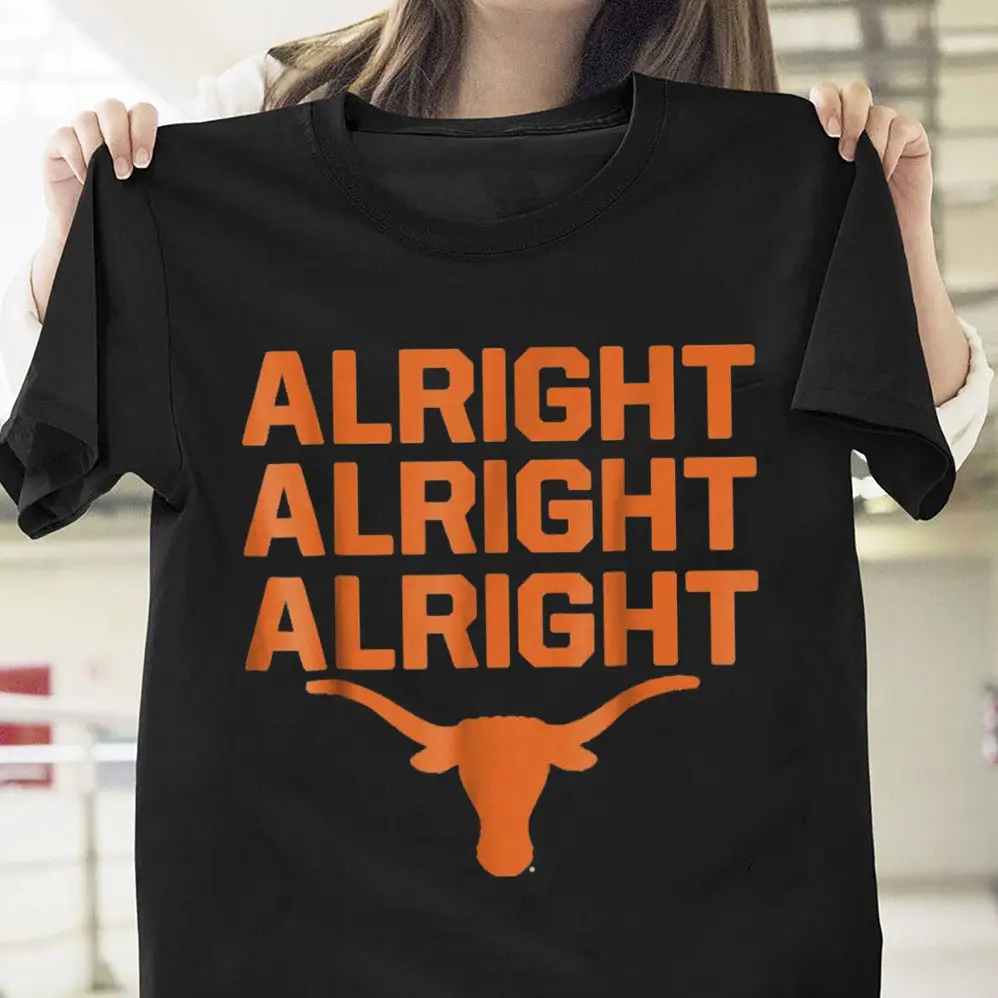 Alright Texas футболка Черная Хлопковая мужская крутая Повседневная с гордостью