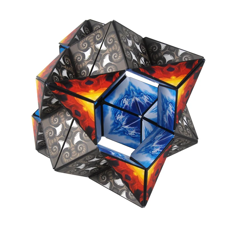 

Euclidean Cubes Geometric Transforming Puzzle Anti Stress Magnetic Building Blocks YJS Dropship