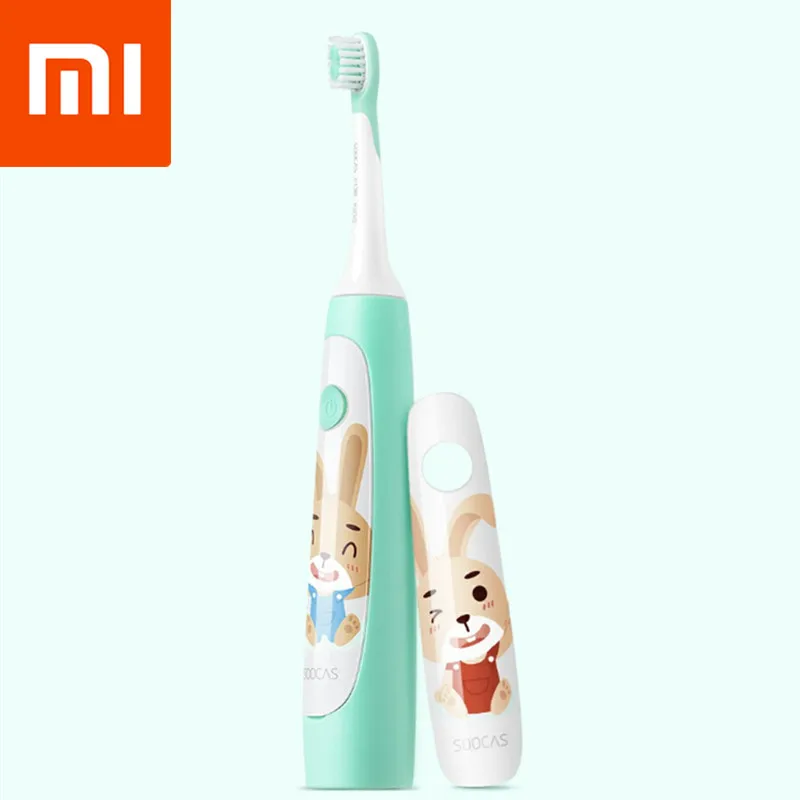 

XIAOMI Soocas Smart APP Electric Toothbrush Waterproof Rechargeable Ultrasonic Dental Health Care Child Kid Oral Hygiene Cute