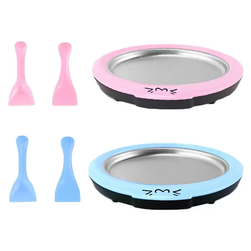 

Newest Fried Yogurt Machine Household Small Mini Ice Maker Children Homemade Fruit Ice Cream Ice Porridge Fried Ice Tray #4O