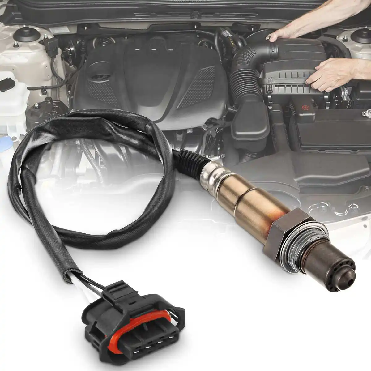 Billig 4 drähte Lambda O2 Luft Kraftstoff Verhältnis Sauerstoff Sensor 55555625 Für Vauxhall Opel Corsa C D 1,0 1,2 1,4 2006  2016 vorne Hinten