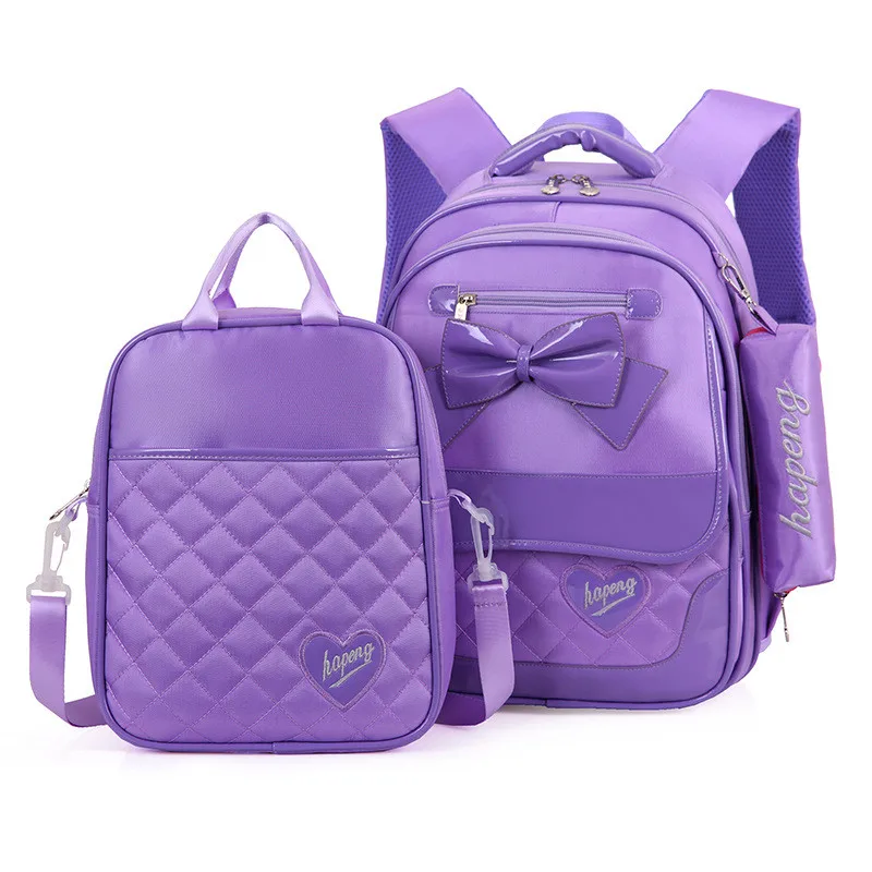 

New Kids Bow Schoolbag Backpack High Quality Children Backpack Fashion Girls School Bags Waterproof Orthopedic Knapsack