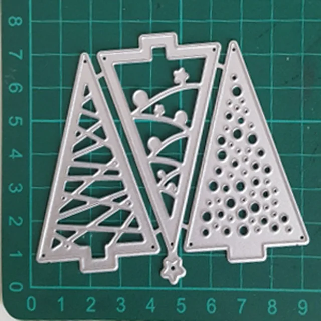Три милые деревья Скрапбукинг новое прибытие металла резки штампы год Alinacrafts дизайн Крафтовая окраска карты
