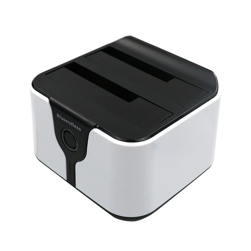 

BLUEENDLESS 2-Bay Sata Ddd Docking Station 3.5 inch 2.5 Usb3.0 Dual Bay Hdd Ssd Clone Duplicator Dock Station Sata Storage Enc