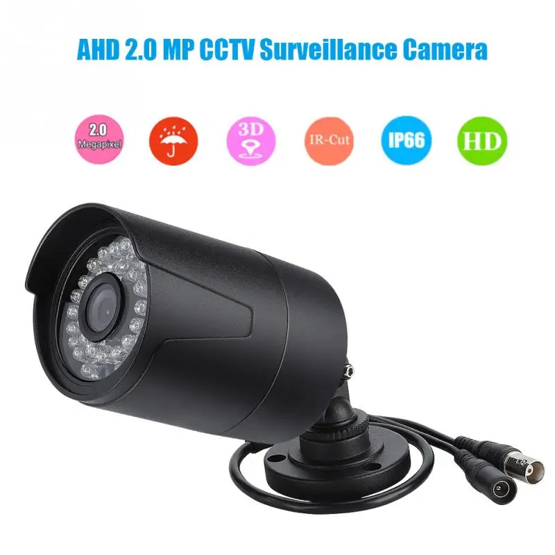 

AHD 2.0 MP 12V Analog CCTV Outdoor/Indoor IP66 Waterproof Home Security Surveillance Camera
