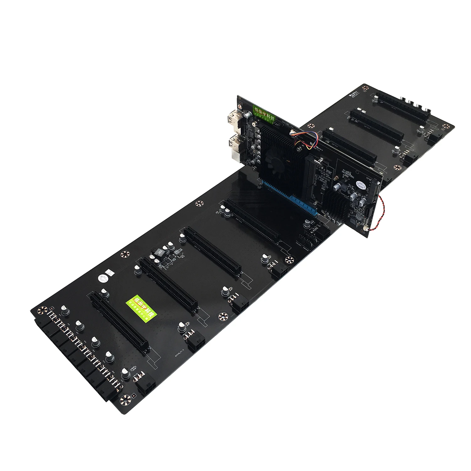 

Jia Huayu BTC-HM65 Mining Board DDR3 Memory M.2 SSD SATA RJ45 Network Support HDMI HD Output Mainboard Support 8PCIE image Car