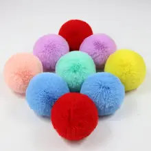 

8CM Plush Ball Soft Fur Ball Clothing Accessories DIY Handmade Supplies Creative Christmas Dress Decoration Artificial Fur Ball