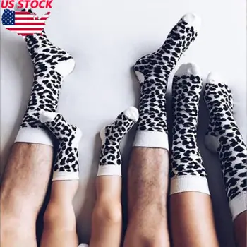 

Unisex Parent-child Baby Leopard Print Cotton Long Socks Family Matching Stock