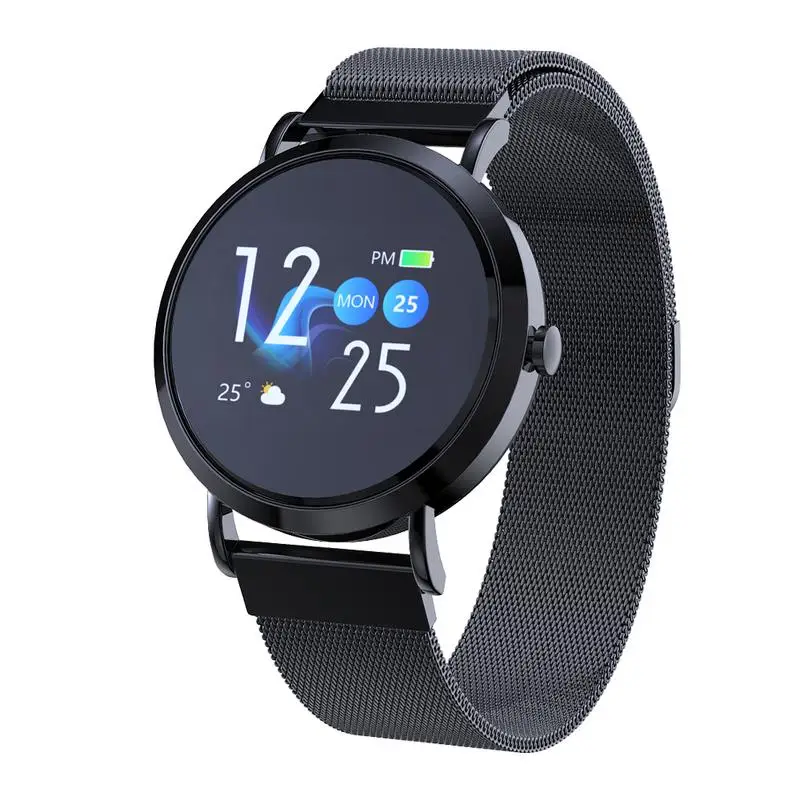 

Color Round Screen Smart Bracelet Heart Rate Movement Wristband Blood Pressure Monitoring Sleep Waterproof Tracker Bracelet