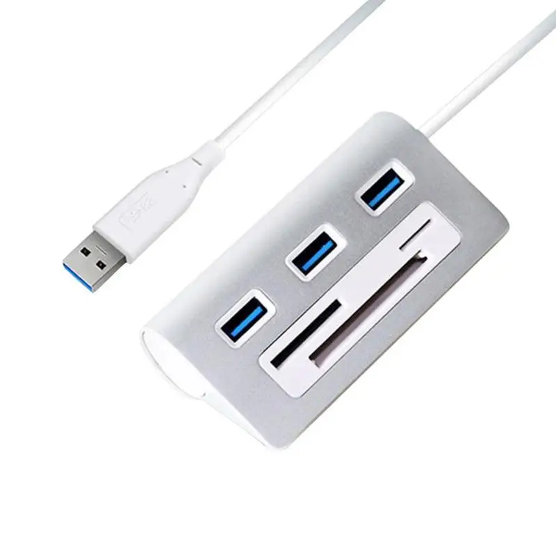Acasis HS0023 3 порты и разъёмы USB 0 концентратор переходник разветвитель CF TF Card Reader для