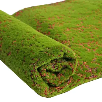 

1x1cm Stone shape Moss Grass Mat Indoor Green Artificial Lawns Turf Carpets Fake Sod Moss for home hotel wall balcony Decor