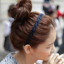 Fashion Plastic Solid Crystal Pearl Headband Hairband For Women Lady Hair Hoop Hair Accessories Headwear