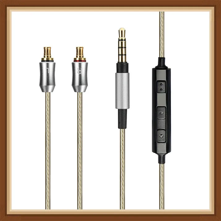 

OKCSC A2DC Jack Earphone Cable 3.5mm Plug OFC Silver Plated Wire for Audio-Technica Headphones ATH-LS70/ATH-LS50/ATH-E40/ATH-E50