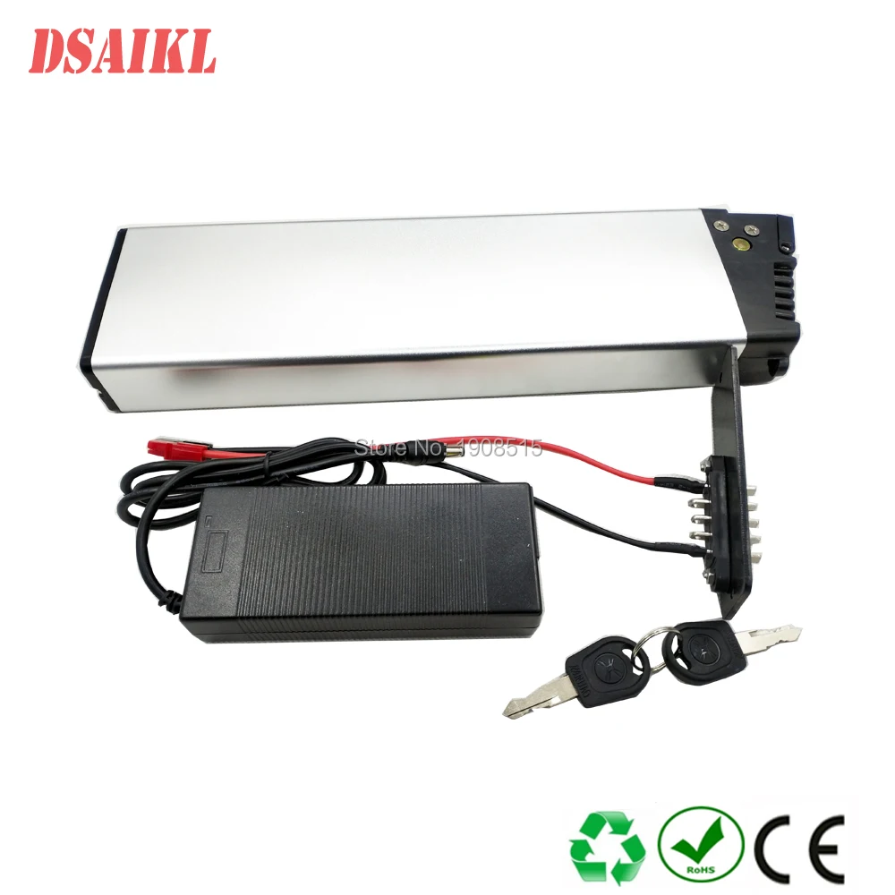 

Free shipping 250W 350W Electric bicycle insert battery pack 36V 13ah for folding ebike hidden battery with charger