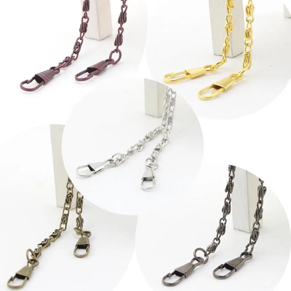3pcs Track Ship+DIY 40cm Metal Purse Frame Chains Strapsfor Sewing Bag Craft Accessories