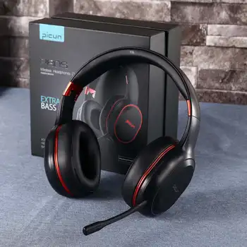 

Wireless bluetooth Over-Ear Headphones RGB LED Vibration Bass Gaming Headset Up to 80 Hours Playing Time with Mic For Gamer