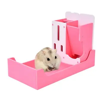 

3 In 1 Small Pet Animal Multi-functional Rack Cage Pet Drinking / Food / Toilet Rack For Hamster Chinchillas Guinea Pigs