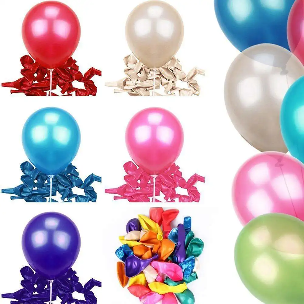 

100pcs/lot Pearl Balloon High Quality Thicken Circle Latex Balloon Wedding Party Balloon Standard Colors Toys For Children Kids