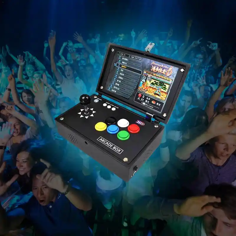 10 インチゲーム機ポータブルミニポータブル家庭用コンソールフリップアーケード 3d 月光宝箱日本パンドラケース Aliexpress