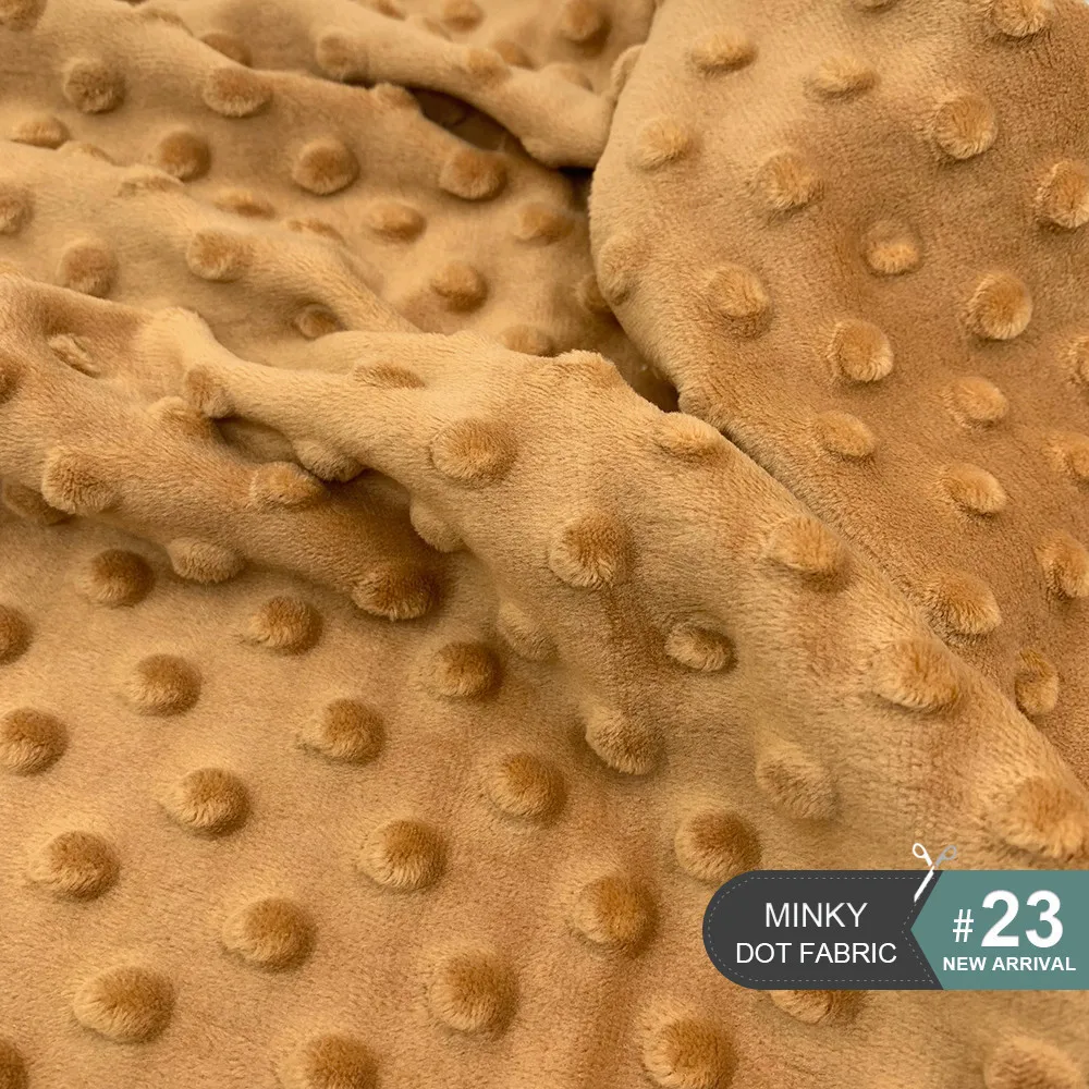 6 шт./лот 45x45 см супер мягкая ткань в горошек Minky для рукоделия шитье детское одеяло