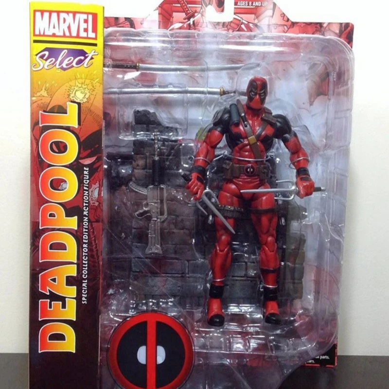 

10 "Marvel select Deadpool Movable Spiderman Superhero 19cm