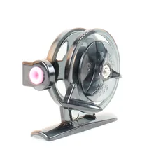 Прозрачная серая пластиковая катушка для зимней рыбалки, катушка для подледной рыбалки, катушки для ловли нахлыстом, Pesca