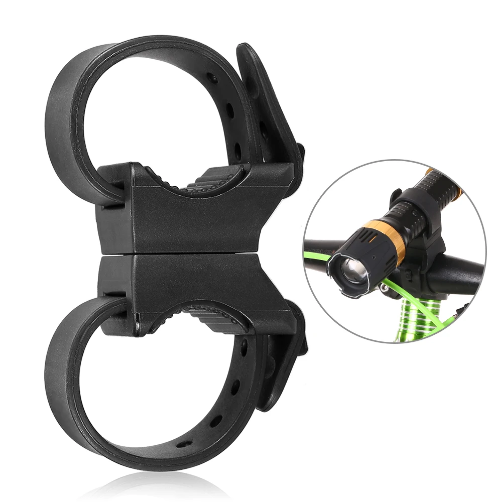 Best Lixada Bicycle Mount Bike Light Mount Universal Flashlight 360° Rotating Flashlight Torch Mount Holder Cycling Clip Clamp 3