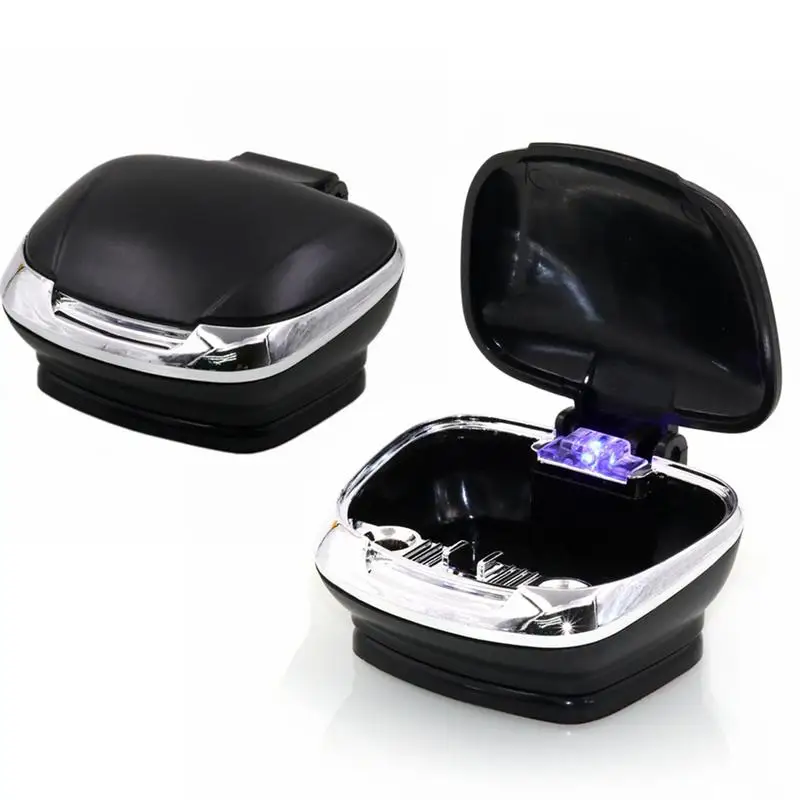 Ashtray Home Car Ashtray With LED Lights Car Ashtray Personality Innovative Ashtray Automotive Interior Accessories #D5