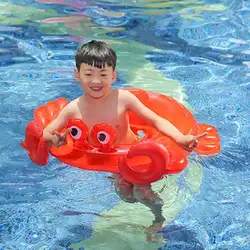 Забавные детские воды мультфильм краб надувной плавающий круг поплавок Training Tool Лето Одежда заплыва круги дети воды весело игрушечные