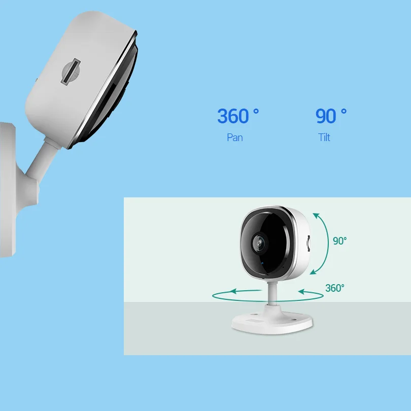 Wheezan wifi камера 1080P рыбий глаз мини Беспроводная внутренняя безопасность жилища IPC