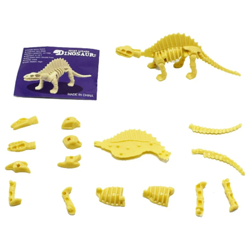 DIY смешной Ассорти ископаемый скелет динозавра фигурки Детские игрушки динозавры игрушки новые