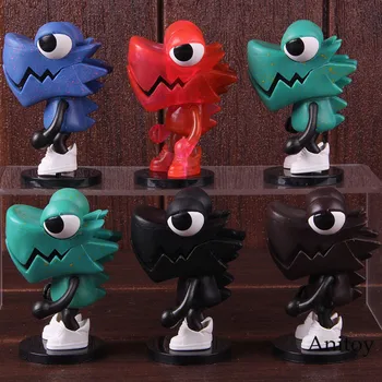 

Chameleon Series Wazzup Family LDH Toys Chameleon Figure Q Version Action Figure PVC Collectible Model Toy 6pcs/set